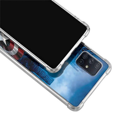 Marvel Captain America Portrait Galaxy A71 5G Clear Case