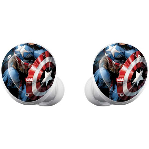 Marvel Captain America Portrait Galaxy Buds Plus Skin