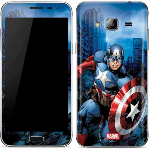 Marvel Captain America Portrait Galaxy J3 Skin