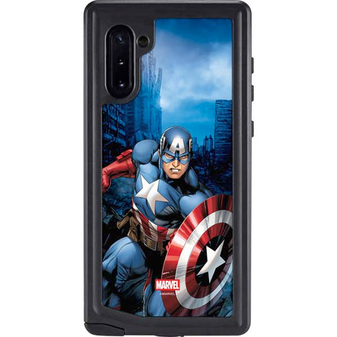 Marvel Captain America Portrait Galaxy Note 10 Waterproof Case