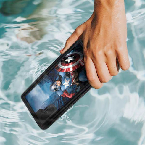 Marvel Captain America Portrait Galaxy Note 10 Waterproof Case