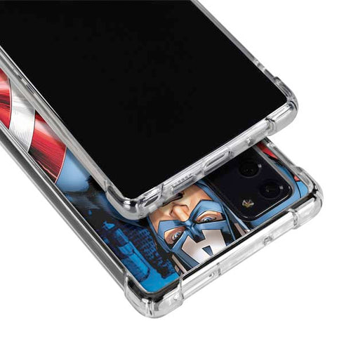 Marvel Captain America Portrait Galaxy Note20 5G Clear Case