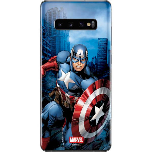 Marvel Captain America Portrait Galaxy S10 Plus Skin