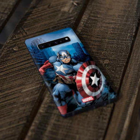 Marvel Captain America Portrait Galaxy S10 Plus Skin