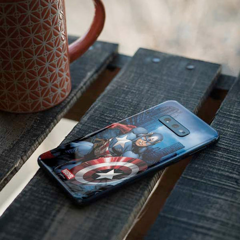 Marvel Captain America Portrait Galaxy S10e Skin