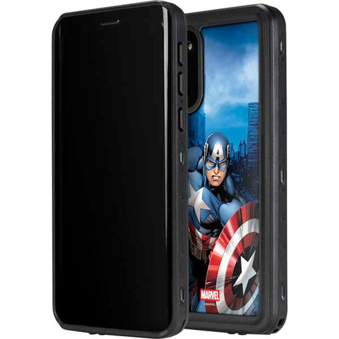 Marvel Captain America Portrait Galaxy S20 Waterproof Case