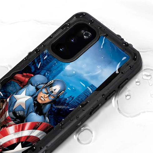 Marvel Captain America Portrait Galaxy S20 Waterproof Case