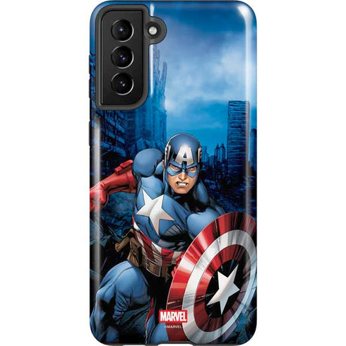Marvel Captain America Portrait Galaxy S21 Plus 5G Pro Case