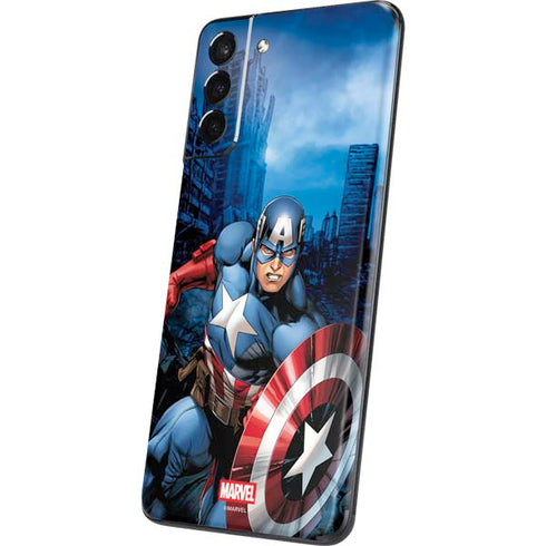 Marvel Captain America Portrait Galaxy S21 Plus 5G Skin