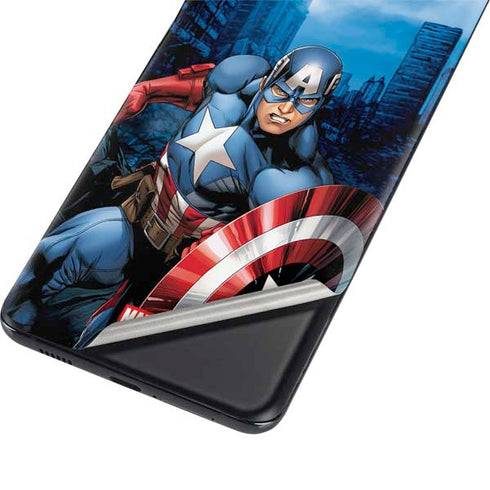 Marvel Captain America Portrait Galaxy S21 Plus 5G Skin