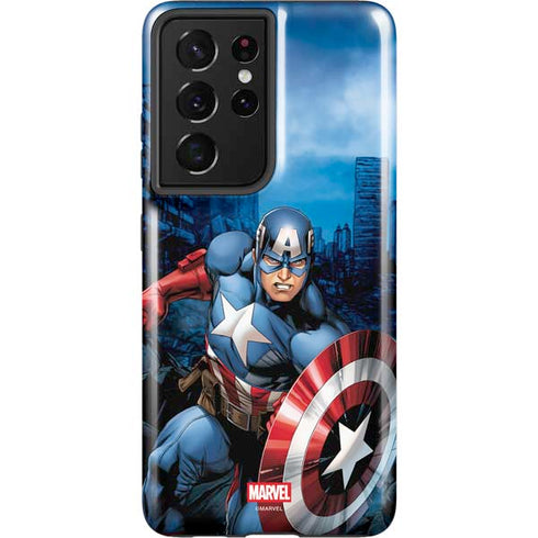 Marvel Captain America Portrait Galaxy S21 Ultra 5G Pro Case