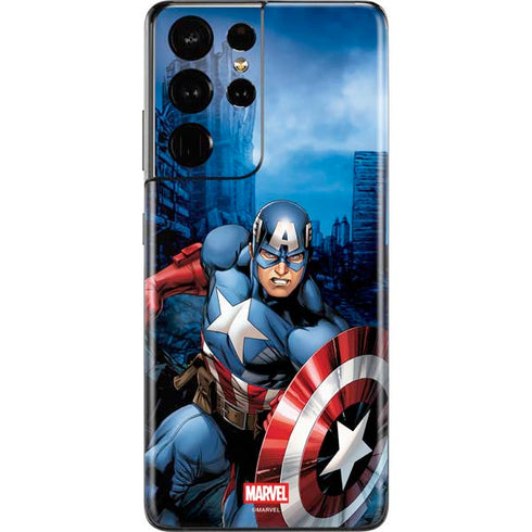 Marvel Captain America Portrait Galaxy S21 Ultra 5G Skin