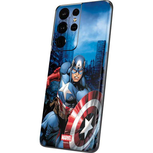 Marvel Captain America Portrait Galaxy S21 Ultra 5G Skin
