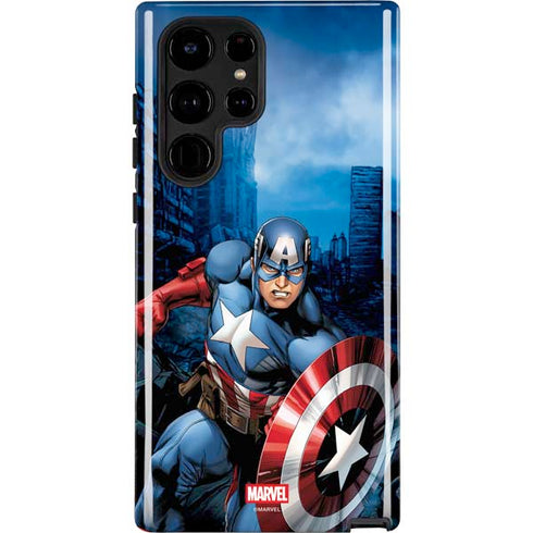 Marvel Captain America Portrait Galaxy S22 Ultra Pro Case