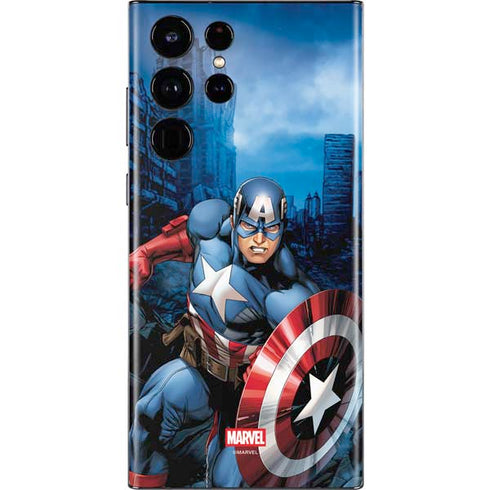 Marvel Captain America Portrait Galaxy S22 Ultra Skin