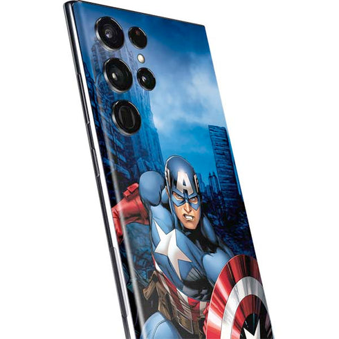 Marvel Captain America Portrait Galaxy S22 Ultra Skin