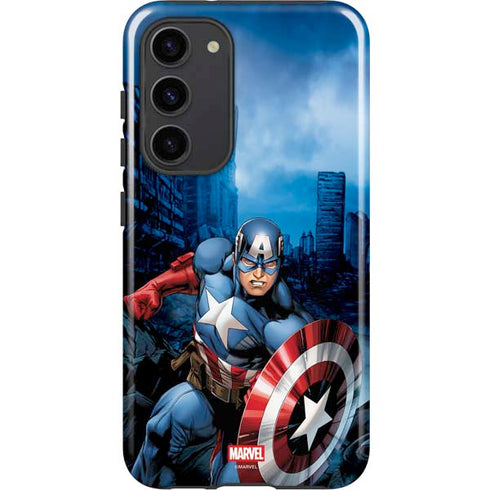 Marvel Captain America Portrait Galaxy S23 Plus Pro Case