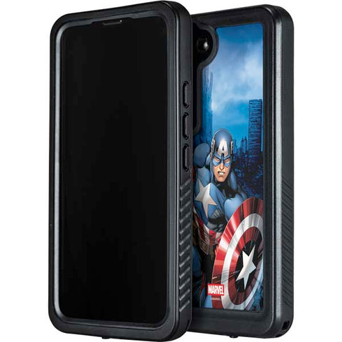 Marvel Captain America Portrait Galaxy S23 Plus Waterproof Case