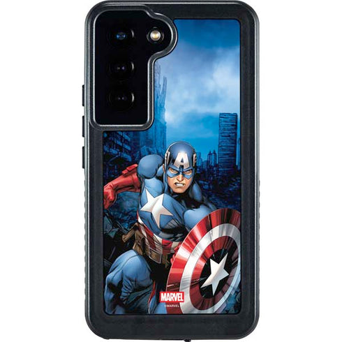 Marvel Captain America Portrait Galaxy S23 Waterproof Case
