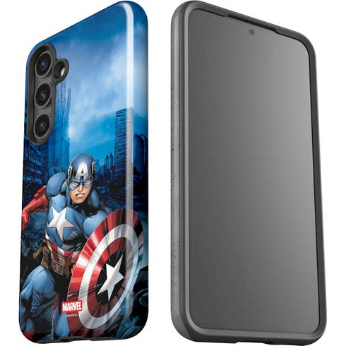 Marvel Captain America Portrait Galaxy S24 Plus Impact Case