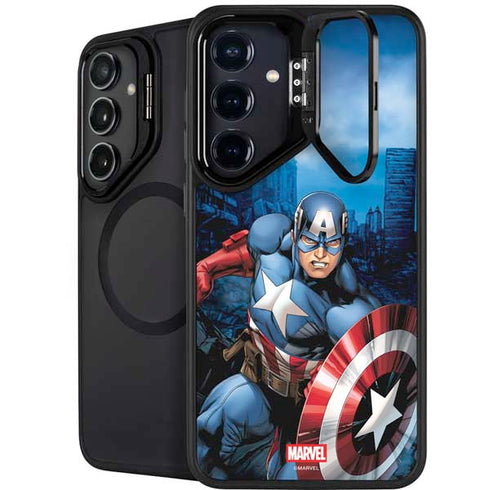 Marvel Captain America Portrait Galaxy S24 Plus Kickstand Case