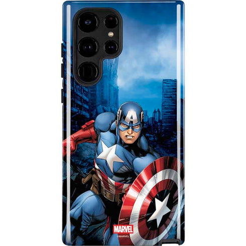 Marvel Captain America Portrait Galaxy Cases