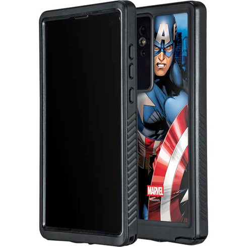 Marvel Captain America Portrait Galaxy S24 Ultra Waterproof Case