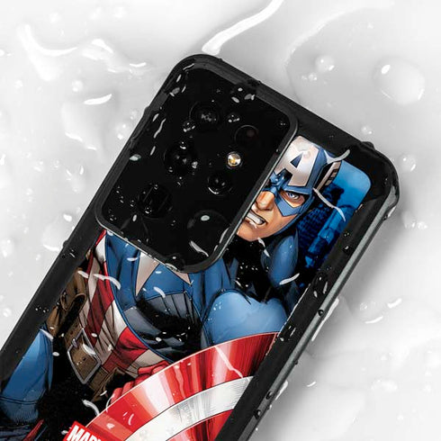 Marvel Captain America Portrait Galaxy S24 Ultra Waterproof Case