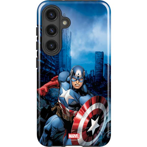Marvel Captain America Portrait Galaxy S25 Impact Case