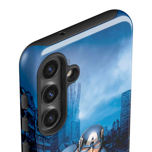 Marvel Captain America Portrait Galaxy S25 Plus Impact Case