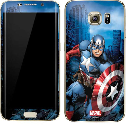 Marvel Captain America Portrait Galaxy S7 Edge Skin