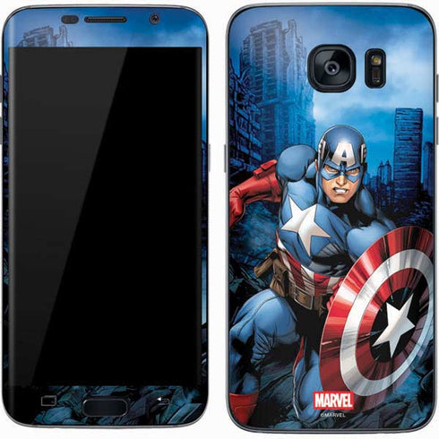 Marvel Captain America Portrait Galaxy S7 Skin