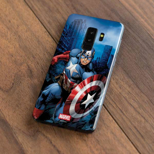 Marvel Captain America Portrait Galaxy S9 Plus Skin