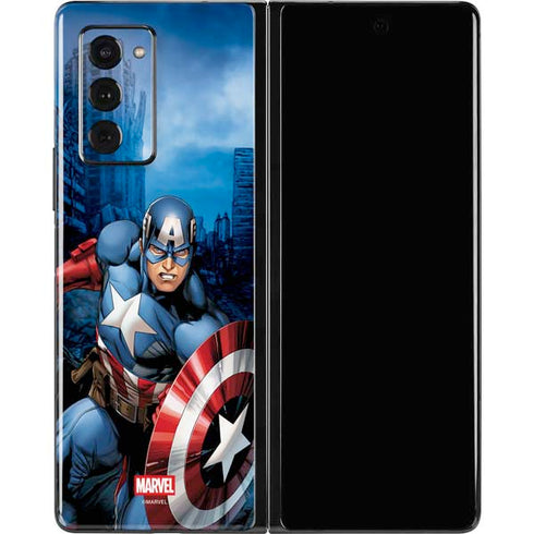 Marvel Captain America Portrait Galaxy Z Fold2 5G Skin