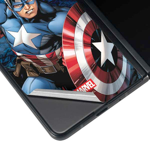 Marvel Captain America Portrait Galaxy Z Fold3 5G Skin
