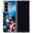 Marvel Captain America Portrait Galaxy Z Fold5 5G Clear Case
