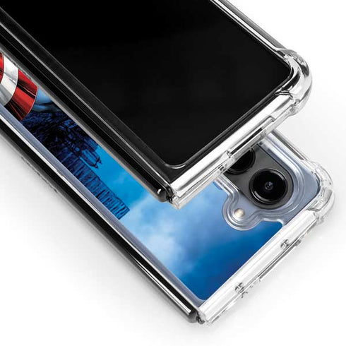 Marvel Captain America Portrait Galaxy Z Fold5 5G Clear Case