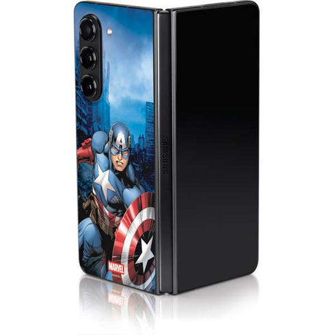 Marvel Captain America Portrait Galaxy Z Fold5 5G Skin
