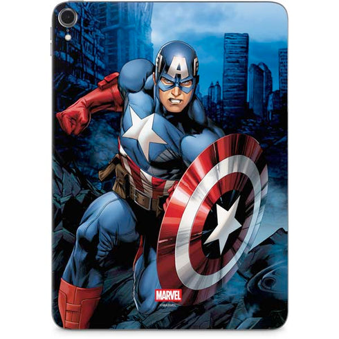 Marvel Captain America Portrait Apple iPad Pro Skin