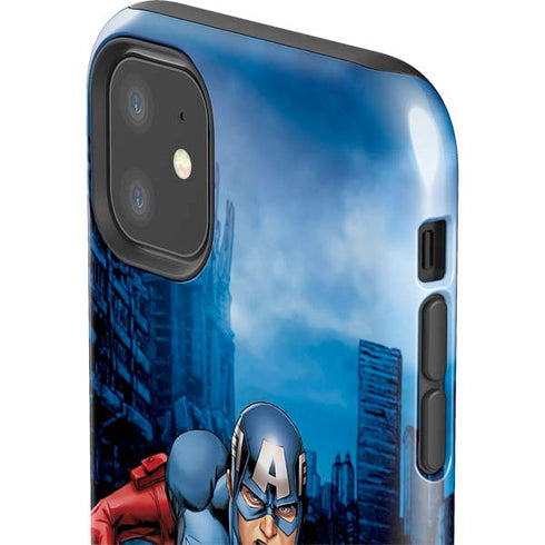 Marvel Captain America Portrait iPhone 11 Impact Case