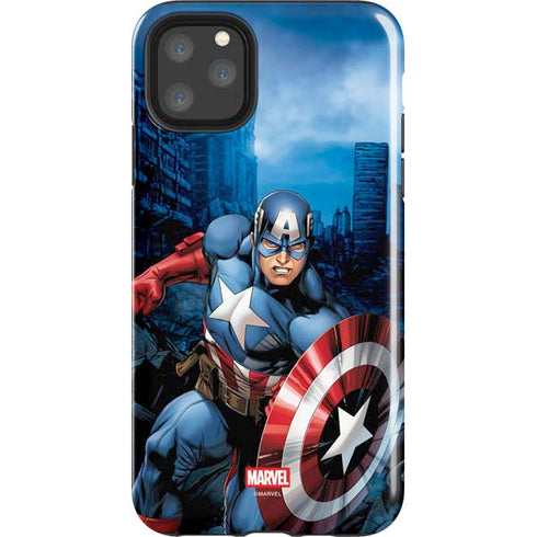 Marvel Captain America Portrait iPhone 11 Pro Max Impact Case