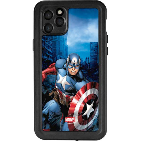 Marvel Captain America Portrait iPhone 11 Pro Max Waterproof Case