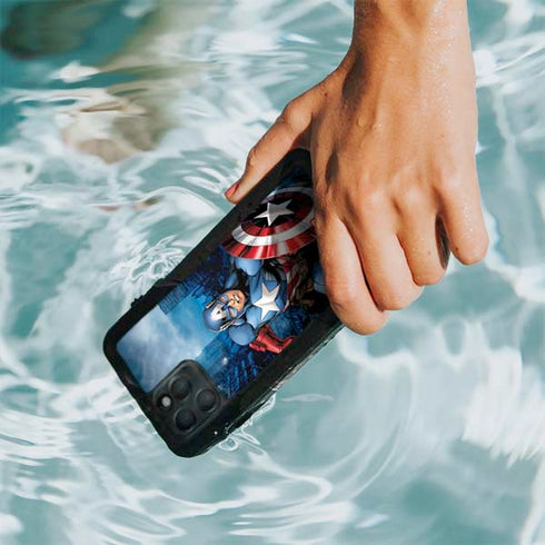 Marvel Captain America Portrait iPhone 11 Pro Waterproof Case