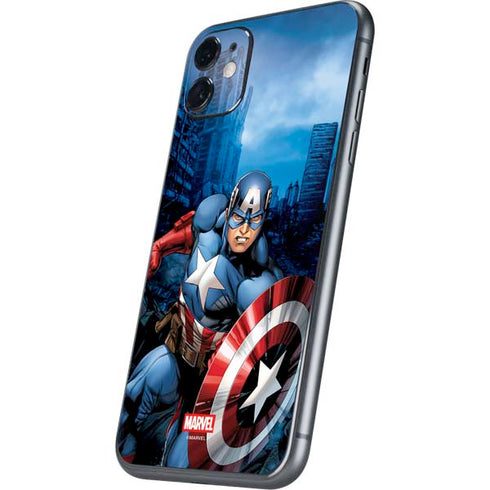 Marvel Captain America Portrait iPhone 11 Skin