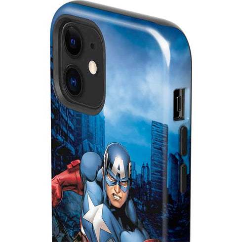 Marvel Captain America Portrait iPhone 12 Impact Case
