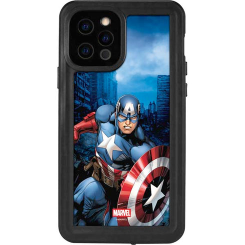 Marvel Captain America Portrait iPhone 12 Pro Waterproof Case