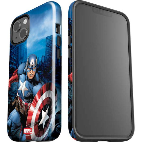 Marvel Captain America Portrait iPhone 14 Impact Case