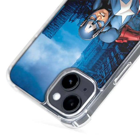 Marvel Captain America Portrait iPhone 15 MagSafe Case