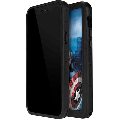 Marvel Captain America Portrait iPhone 15 Plus Waterproof Case