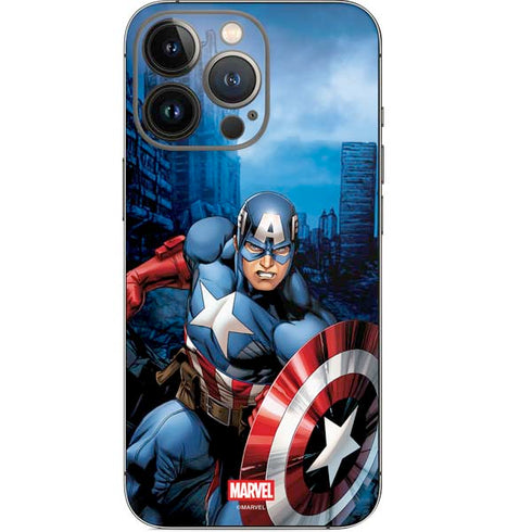 Marvel Captain America Portrait iPhone 15 Pro Skin